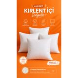 imkaya Ekonomik Kırlent İçi 4 lü Set- Kırpıntı Sünger Dolgulu Yastık İçi Nefes Alan Kumaş