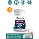 Immun C Strong Defence Kedi & Köpek Bağışıklının Destekleyici Güçlendirmeye Yardımcı C Vitamini Tablet Kediler ve Için Köpekler Sistemini Vet