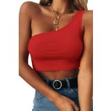 Imoda Kadın Tek Omuz Crop Bluz