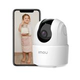 Imou 2K WiFi güvenlik kamerası, kapalı evcil hayvan köpek bebek kamerası, yapay zeka insan/hareket/ses algılama, 360° kablosuz IP ev güvenlik kamerası, akıllı izleme, siren, gece görüşü, 2 yönlü ses,