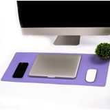 IMP-019 Pu Deri Mousepad Çift Taraflı Masa Matı 80X30 Kaymaz Su Geçirmez - Mor - Pembe
