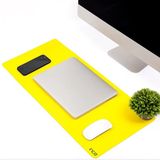 IMP-019 Pu Deri Mousepad Çift Taraflı Masa Matı 80X30 Kaymaz Su Geçirmez - Sarı - Lacivert