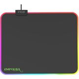 IMP-024T Empousa Rgb 7 LED Medıum Mousepad (320X270X3MM),12 Farklı Değişebilen Dokunmatik Işık Efekti,hızlı Kayan Yüzey, Kaymaz Kauçuk Taban