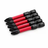 İmpact Bits Uç 50 Mm Pz2 Tayvan Çeliği Mıknatıslı Pozidriv Manyetik 1/4" Matkap Ucu 5 Cm Uzunluk