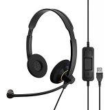 Impact SC 60 USB ML – Profesyonel kablolu kulaklık, birleşik iletişim için, gürültü azaltıcı mikrofon, EPOS Voice, USB bağlantısı, rahat tasarım, ofis kullanımı için ideal