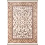 Imperial Luxe Il001r Krem Bej Çerçeveli Halı Klasik Desen 100 Tarak Bambu Viskon İpek Serisi 100 X 300 Krem