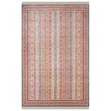 Imperial Luxe Il006r Koyu Mavi Kırmızı Halı Çerçeve Klasik Desen 100 Tarak Bambu Viskon İpek Serisi 100 X 200 Mavı