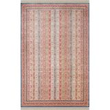 Imperial Luxe Il006r Koyu Mavi Kırmızı Halı Çerçeve Klasik Desen 100 Tarak Bambu Viskon İpek Serisi 160 X 230 Mavı