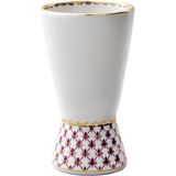 Imperial Porcelain Net-Blues Pembe Desenli Porselen Ince Küçük Vazo 12 cm - Standart