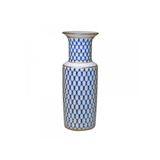 Imperıal Porselen Cylinder Cobalt Net Vazo