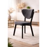 Imperial Star Elma Sandalye Modern Kadife Kapitone Sırtlı Mutfak Yemek Odası Balkon Kafe Sandalyesi 85 Cm