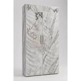 Imperial Star Mermer Desenli Bez Dolap 135x45x155 cm - Metal İskeletli Kumaş Gardırop - Raflı Taşınabilir Elbise Dolabı