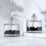 İmperiums Black Pearl Cylinder Dekoratif Kandil Mum 2'li Set