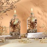 Imperiums Dekoratif Kandil Mum 100 ml Deniz Kabuğu 2'li Set - Krem-Vizon-Pudra - 2 Adet