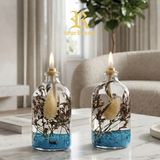 Imperiums Dekoratif Kandil Mum 100 ml Mavi 2'li Set - 2 Adet