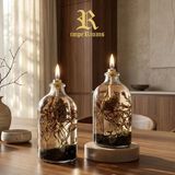 Imperiums Dekoratif Kandil Mum 100 ml Siyah 2'li Set - 2 Adet