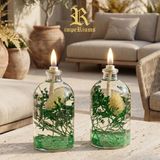 Imperiums Dekoratif Kandil Mum 100 ml Yeşil 2'li Set - 2 Adet