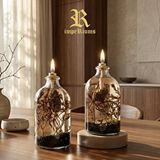 impeRiums Imperiums Dekoratif Kandil Mum 100 Ml Siyah 2'li Set