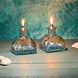 impeRiums Imperiums Ocean Blue Dekoratif Kandil Mum 2'li Set Mavi