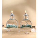 impeRiums Ocean Green Dekoratif Kandil Mum 2'li Set