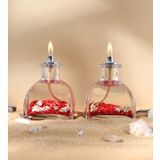 impeRiums Ocean Red Dekoratif Kandil Mum 2'li Set