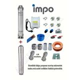 Impo Sk 406/13 2HP Krom Başlıklı 45 MT Yassı Kablolu Monofaze Takım Dalgıç Pompa