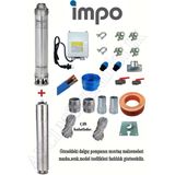 İmpo Sk 409/14 3 hp Krom Başlıklı 20 mt Yassı Kablolu ve Panolu 40 mt Halatlı Çift Vanalı Akıtma Başlıklı Monofaze Takım Dalgıç Pompa