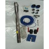 Impo Sk 409/14 3Hp Krom Baslikli 25 Mt Yassi Kablolu Ve Panolu 50 Mt Halatli Cift Vanali Akitma Baslikli Monofaze Takim Dalgic Pompa