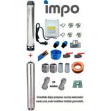 Impo Sk 415/08 3 hp Technoplast Başlıklı 15 mt Yassı Kablolu ve Panolu 30 mt Halatlı Çift Vanalı Akıtma Başlıklı Monofaze Takım Dalgıç Pompa