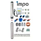 İmpo SK 415/08 3 HP Technoplast Başlıklı 20 mt Yassı Kablolu ve Panolu 40 mt Halatlı Çift Vanalı Akıtma Başlıklı Monofaze Takım Dalgıç Pompa
