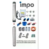 İmpo SK 415/08 3 HP Technoplast Başlıklı 20 mt Yassı Kablolu ve Panolu 40 mt Halatlı Çift Vanalı Akıtma Başlıklı Monofaze Takım Dalgıç Pompa