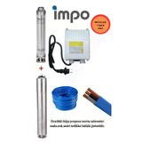 İmpo SK 415/08 Krom Başlıklı Derin Kuyu 3 Hp Monofaze Motorlu 30 mt Kablolu Panolu Dalgıç Pompa