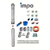 İmpo SK 415/15 5.5 HP Krom Başlıklı 30 mt Yassı Kablolu ve 60 mt Halatlı Çift Vanalı Akıtma Başlıklı Trifaze Takım Dalgıç Pompa