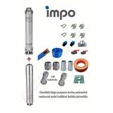 Impo Sk 415/15 5,5hp Krom Başlıklı 45 Mt Yassı Kablolu Ve 90 Mt Halatlı Çift Vanalı Akıtma Başlıklı Trifaze Takım Dalgıç Pompa