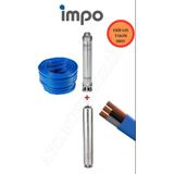 İmpo SK 415/15 Krom Başlıklı Derin Kuyu 5.5 Hp Trifaze Motorlu 65 mt Kablolu Dalgıç Pompa