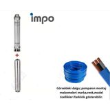 İmpo SK 415/28 10 HP Krom Başlıklı 90 mt Yassı Kablolu Dalgıç Pompası