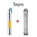 İmpo SK406-13 2 HP Krom Başlıklı 15 MT Yassı Kablolu ve Panolu 40 mt Halatlı Çift Vanalı Dalgıç Pompası