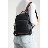 Impolo Asya Laciverttabagofraj Baskı Kadın Sırt Çantası 27X32 Ebatında