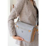 ImPolo Cara Gri Taba 21x27 cm Kadın Omuz ve Çapraz Çanta