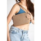 ImPolo Dayanna Vizon Taba 16x22 cm Kadın Omuz ve Çapraz Çanta