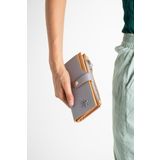 ImPolo Solin Gri Taba 10x18.5 cm Kadın El ve Cep Cüzdanı