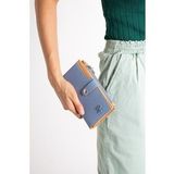 ImPolo Solin Mavi Taba 10x18.5 cm Kadın El ve Cep Cüzdanı