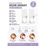 Impress 2 li Kulak ve Burun Delme Aparatı Küpe Dahil, Tek Kullanımlık Steril Piercing Delme Aleti, Pratik Yaylı