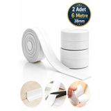 Impress 2'li Su Sızdırmaz Bant, Banyo Mutfak Küvet Lavabo Kenarları Için 3m 38mm, Beyaz