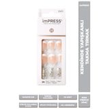Impress Kendinden Yapışkanlı Takma Tırnak French Simli Small