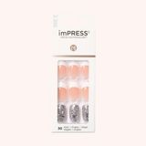 Impress Kendinden Yapışkanlı Takma Tırnak French Simli