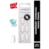 Impress Kendinden Yapışkanlı Takma Tırnak Uzun Beyaz