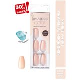 Impress Kendinden Yapışkanlı Takma Tırnak Uzun Nude