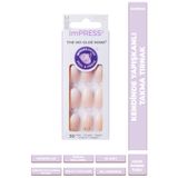 Impress Kendinden Yapışkanlı Takma Tırnak Uzun Ombre Taşlı