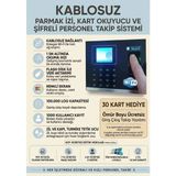 İmpro Zaman Parmak Izi Okuyucu ve Kart Okuyucu +Şifre+ Maaş Mesai Hesaplama Programı Dahil + Zil ve Turnike Tetikli + 30 Kart Hediye